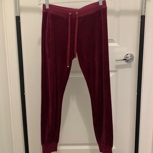 Signature Juicy Couture Velour Track Suit Pant (Skinny)
